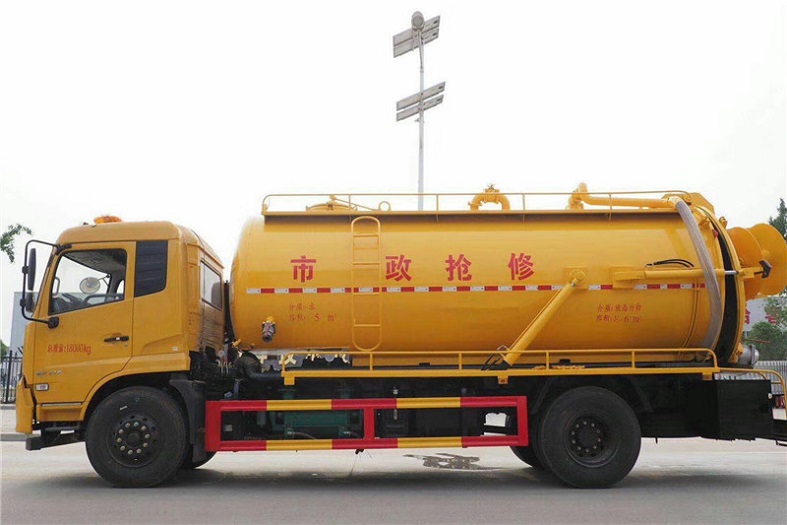 東風(fēng)天錦一體式14方清洗吸污車國(guó)六